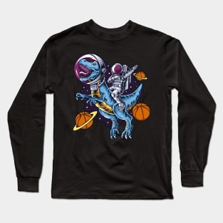 Basketball t-rex Long Sleeve T-Shirt